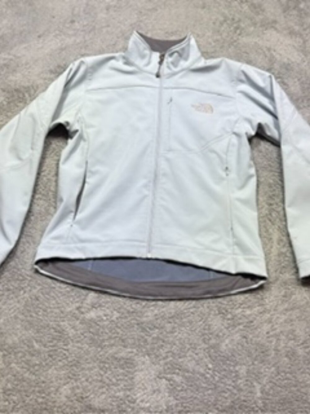 VTG The North Face Jacket Women's M Sky Blue Apex Bionic Softshell Full Zip Wind